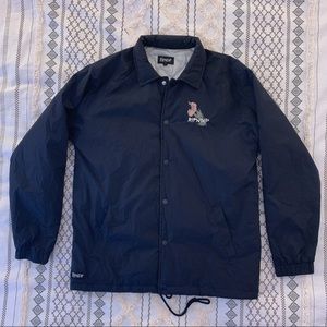 RIPNDIP Navy Nermal Flower Coach Jacket Windbreaker Size M